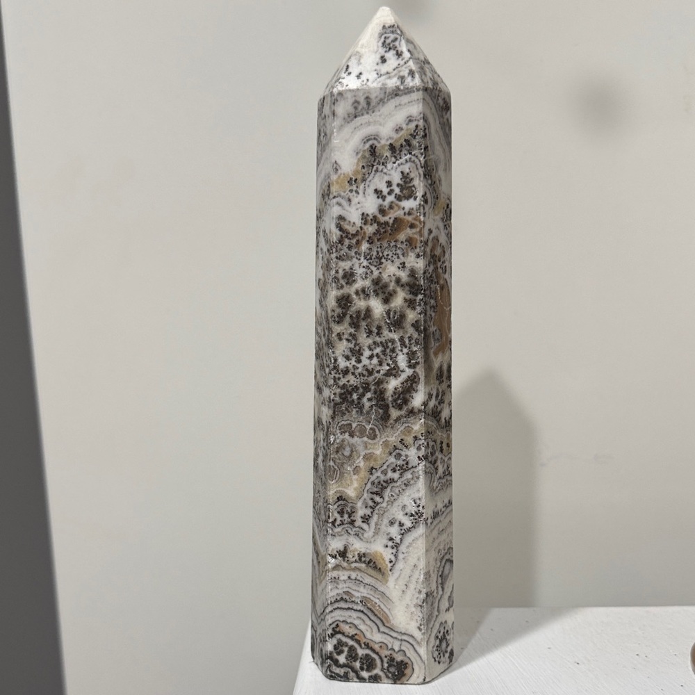 Elegant Gray and Brown Stone Sculpture